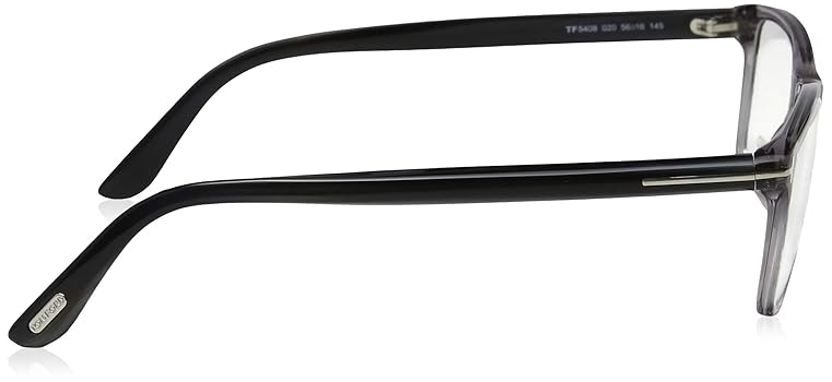 TOM FORD Men's TF 5408 Rectangular Eyeglasses 56mm, Transp